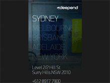 Tablet Screenshot of deepend.com.au